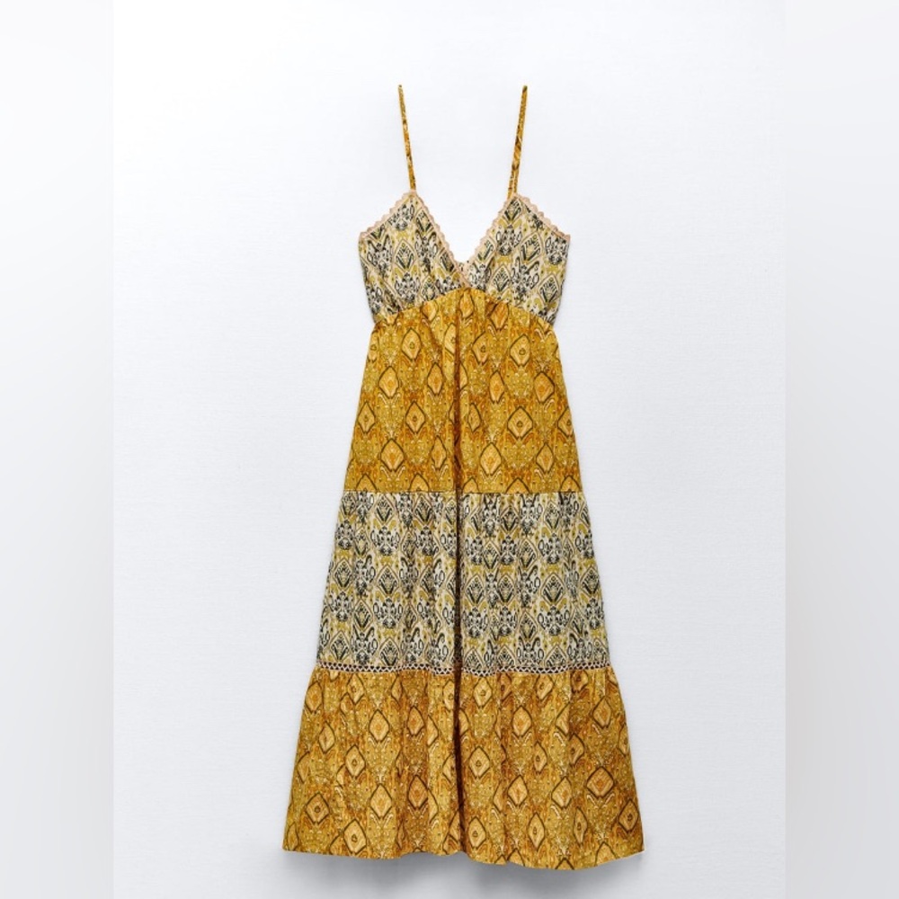 Printed Tiered Dress